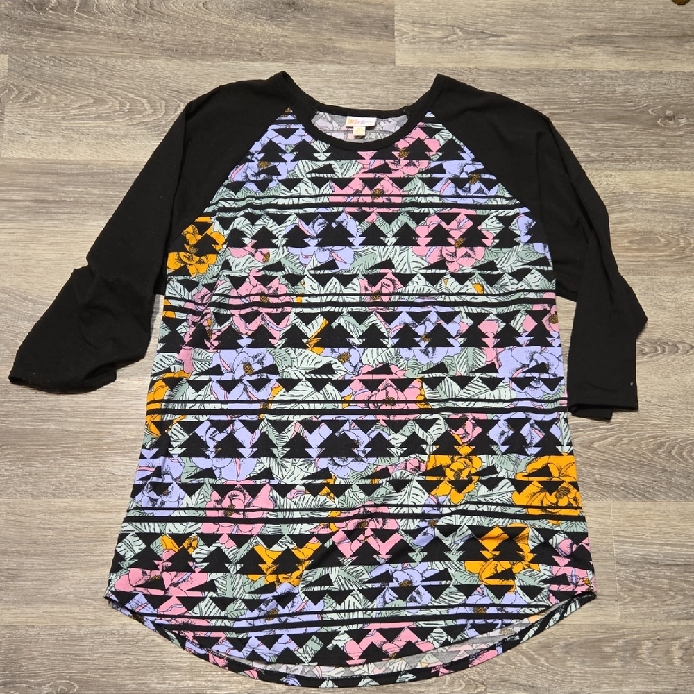 LulaRoe Floral Print Randy Top Sz 3XL
